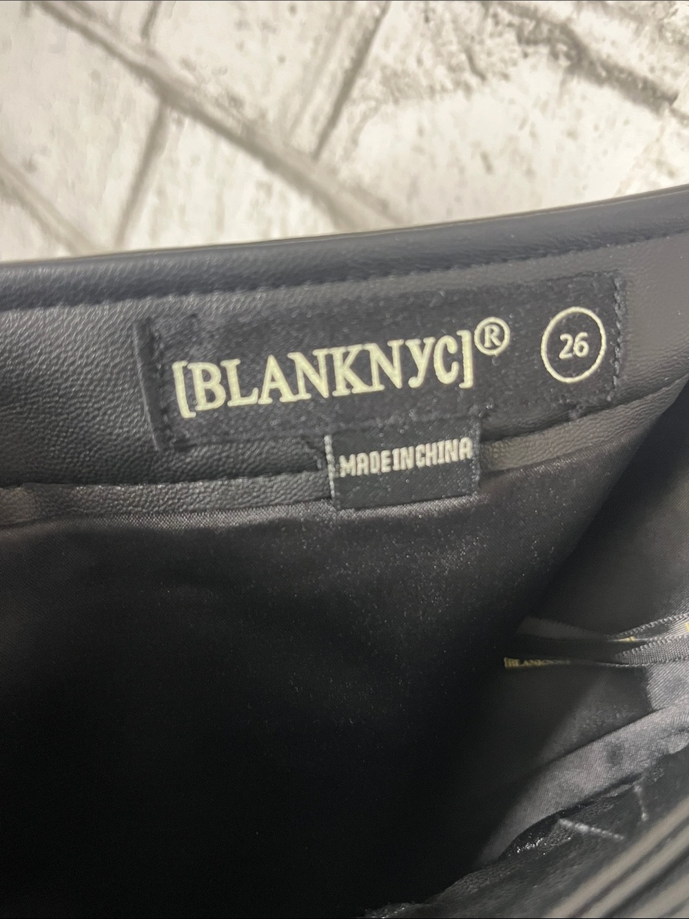 Blank NYC Black Faux Leather Snap Front Mini Skirt - Picture 5 of 7